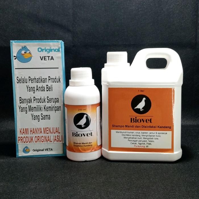 SHAMPO BIOVET VITAREST SAMPO 250mL BURUNG MERPATI DARA DESINFEKTAN KANDANG