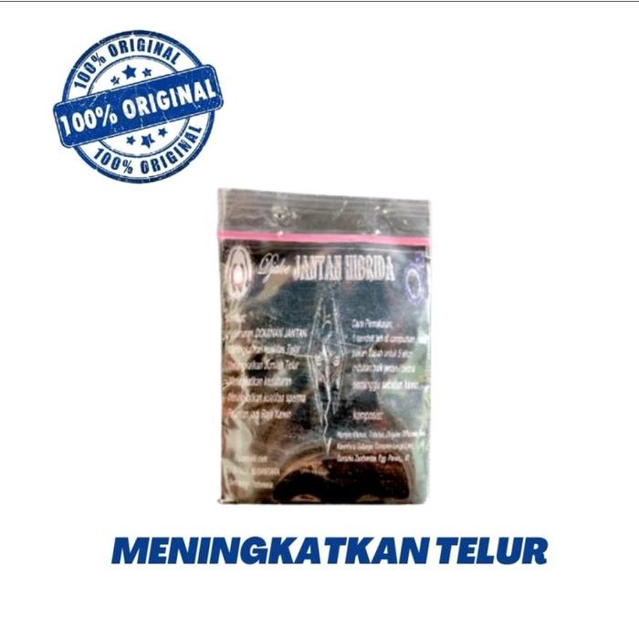 JANTAN HIBRIDA SACHET JAMU DJALOE AYAM TELUR DOMINAN KETURUNAN JANTAN