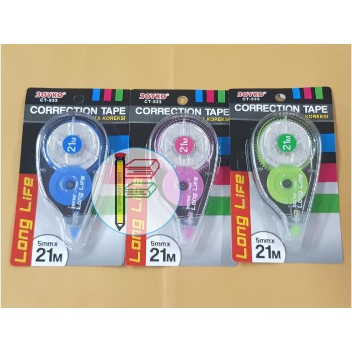

correction tape joyko ct-533 21m grosir kode 1014