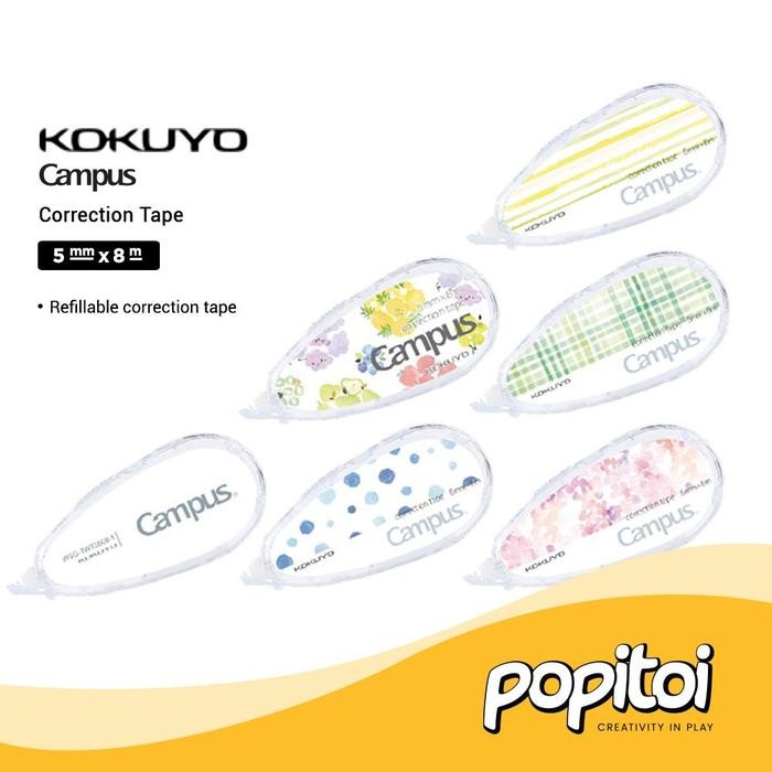 

kokuyo campus base color correction tape 5mm x 8m tip ex pita koreksi kode 935