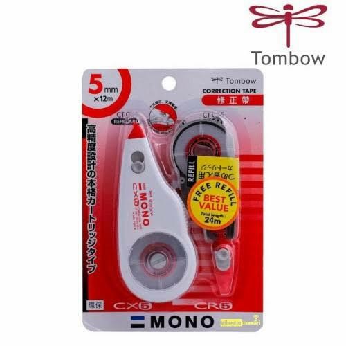 

correction tape tombow mono cr-cx5cr5 5mm 12m kode 23