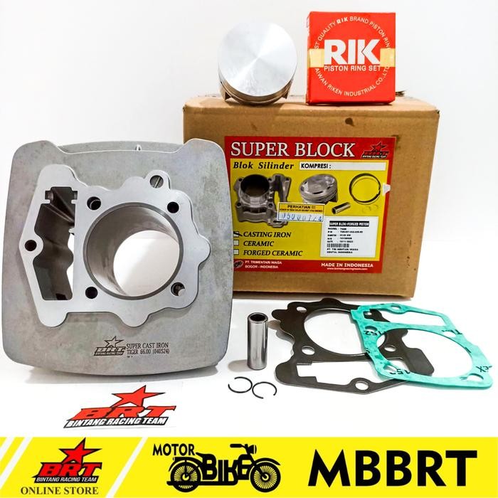 Blok Cast Iron Brt Bore Up Tiger Megapro Gl Pro Neotech 66Mm 213Cc