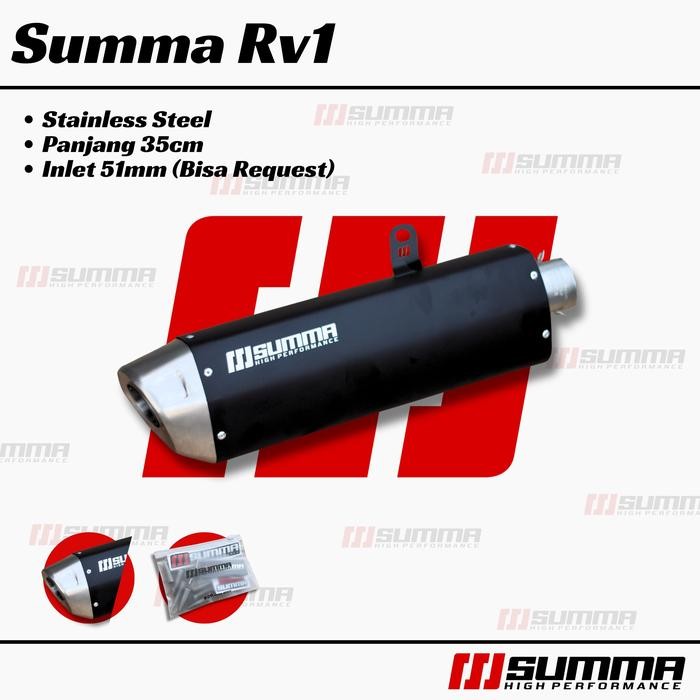 Knalpot Adem Cbr250Rr R25 Mt25 Ninja 250 Fi Cbr 150R Summa Exhaust Rv1