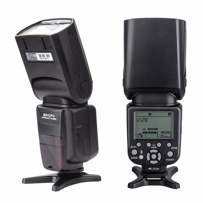Triopo Tr-586Ex Ttl Wireless Flash Speedlite Photo For Nikon Canon Eos 450D 60D 80D Camera Speed