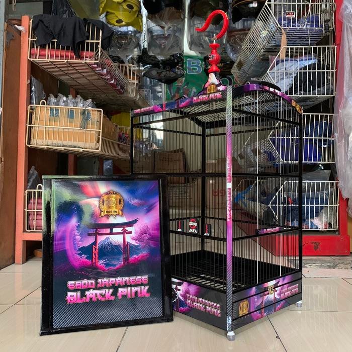 SANGKAR KANDANG KOTAK EBOD DECAL RUJI KECIL FIBER NO 2.