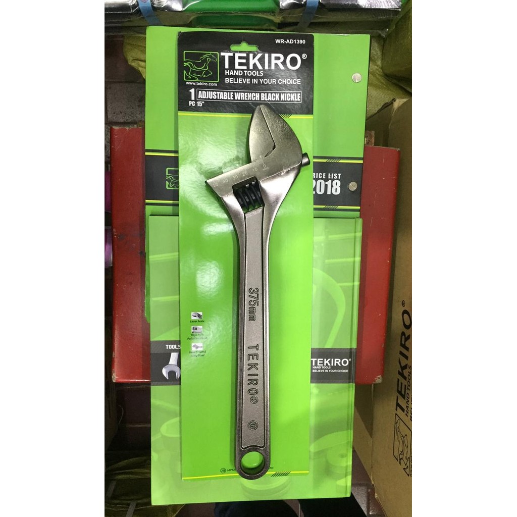 Tekiro Kunci Inggris Hitam 15 / Adjustable Wrench Black 15 #Gratisongkir #Sale #Discount
