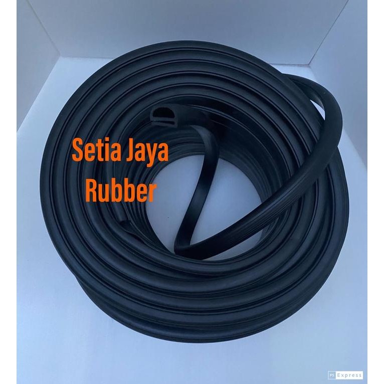 Karet list E pintu pendingin / cold storage / kulkas Hitam Besar