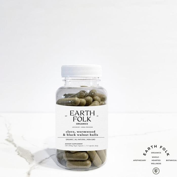 Clove, Wormwood & Black Walnut Hulls Capsules - Parasite Blend 2