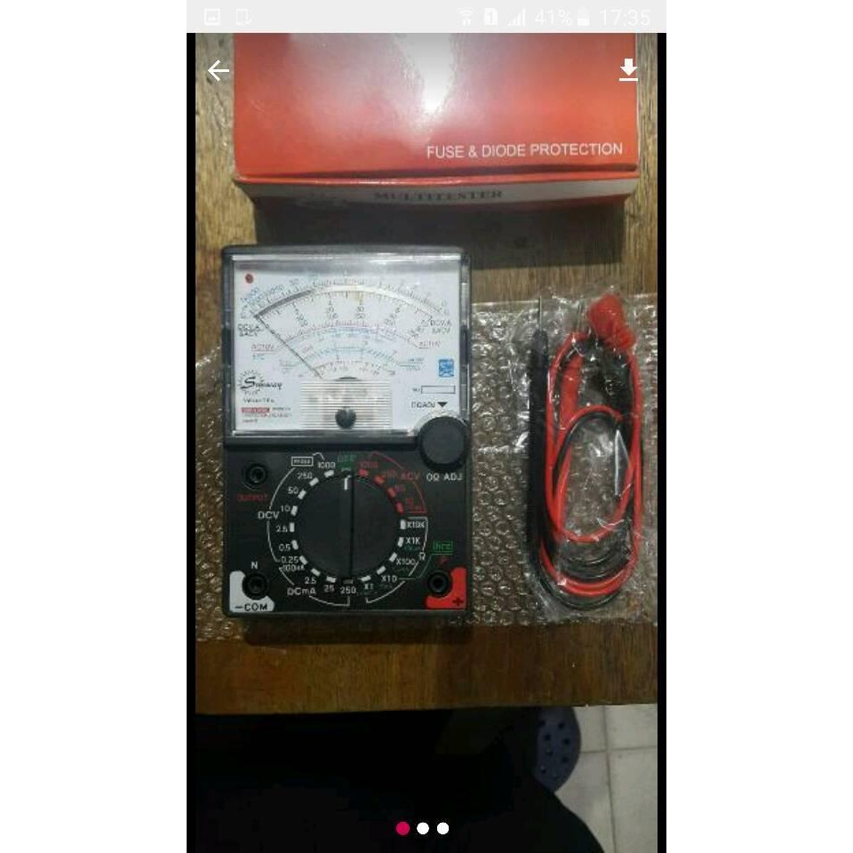 multitester afo meter analog merk sunway murah meriah