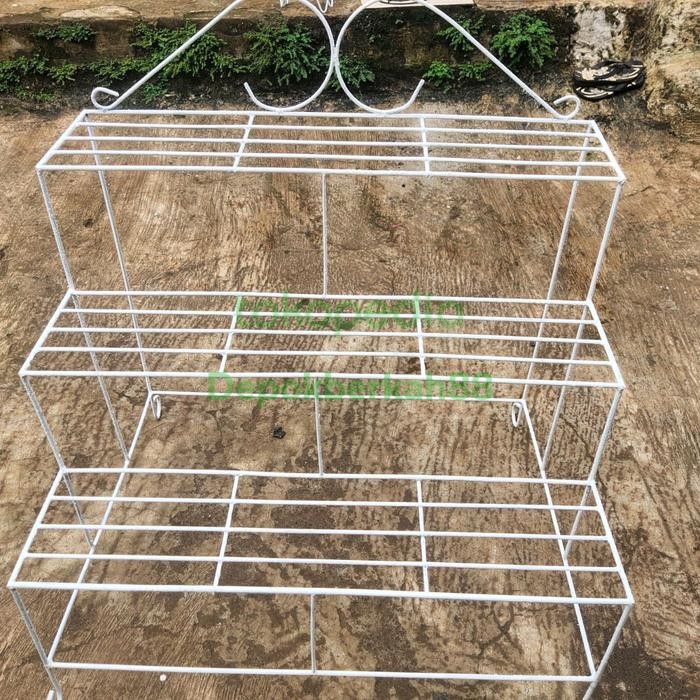 Besi 8MM/Rak Sepatu Besi Minimalis/Rak Sepatu Besi 3 Tingkat