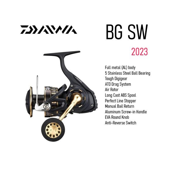 Daiwa BG SW 2023 Spinning Reel Pancing
