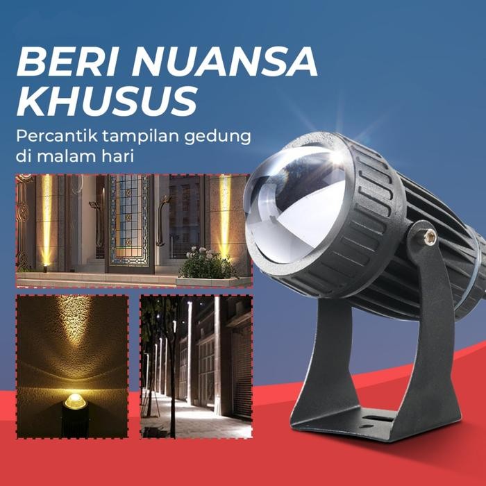 PREMIUM Lampu Sorot Taman 10 Watt / LED Spotlight Beam 10 Watt / Lampu Sorot 10watt / Lampu Outdoor