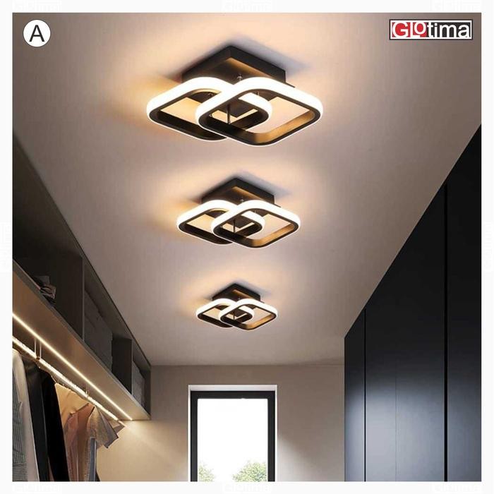 Lampu Plafon Plafond Gantung Hias LED Modern Ceiling Light 3 Warna