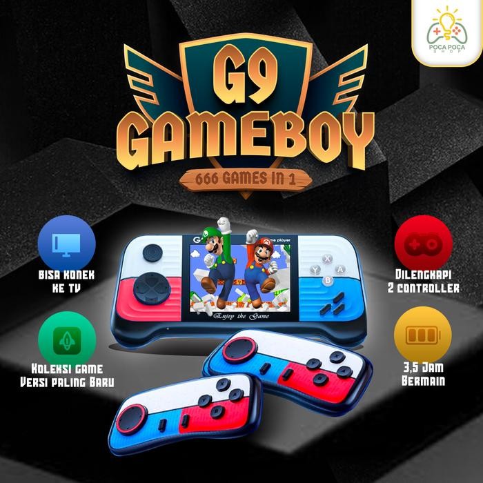 Mainan Anak Gameboy G9 Retro Games Dual konsol Stick VERSI TERBARU