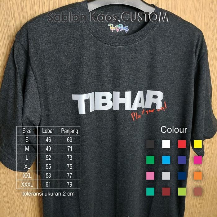 Promo Kaos Lokal Pingpong Tibhar Tenis Meja