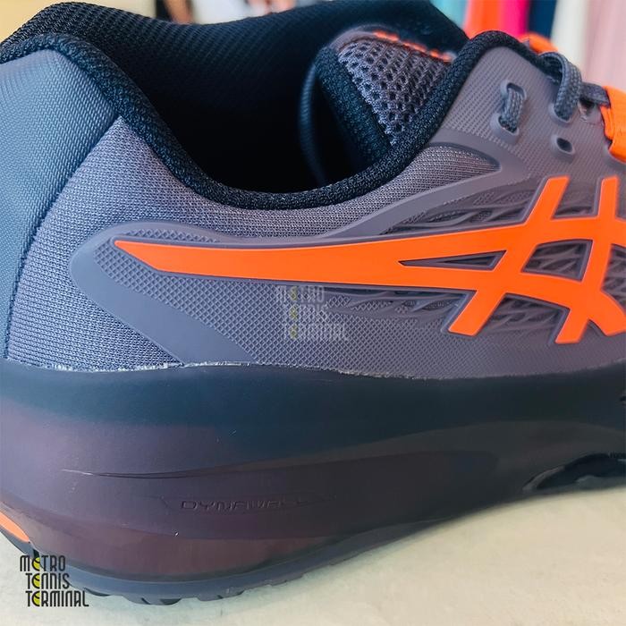 Asics Gel Resolution X Greyish Purple Nova Orange 2025 Tennis Shoes ( Sepatu Tenis Asics ) Promo