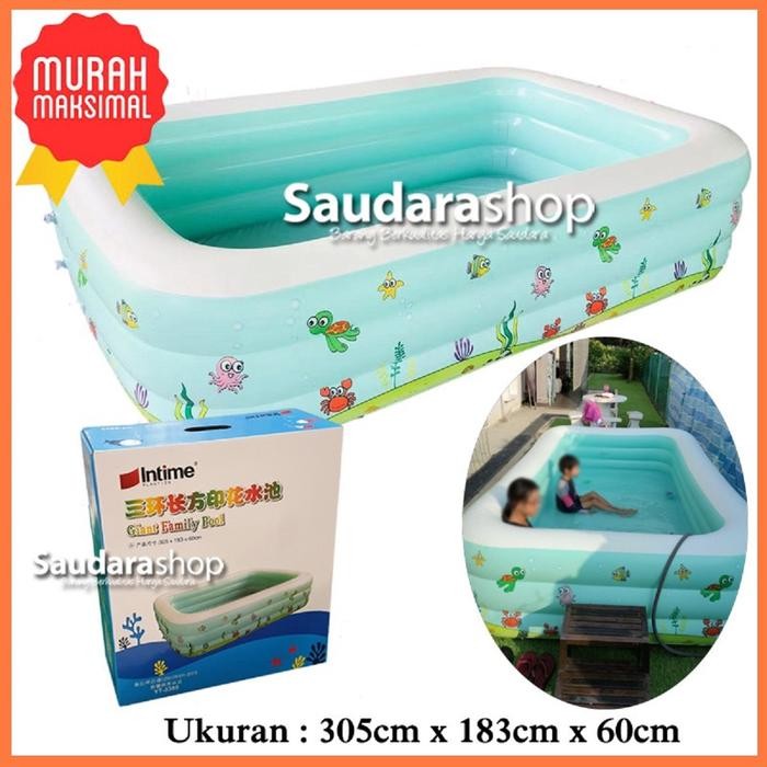 Intime Yt-3305 Kolam Renang Anak 305X183X60Cm Kolam Renang Intime