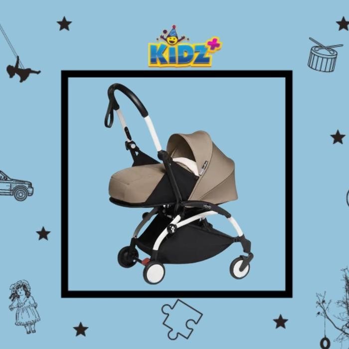 Sewa Babyzen Yoyo+ White Frame Stroller With 0+ Newborn Pack Taupe