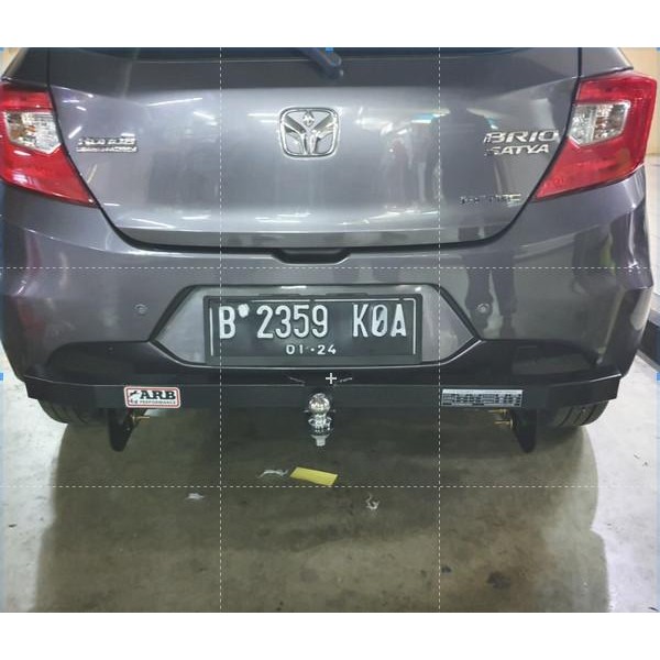 TOWING BAR BUMPER ARB PELINDUNG BELAKANG MOBIL HONDA BRIO SATYA