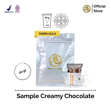 

Sample Bubuk Minuman Premium Rasa Rasa Creamy Chocolate Halal 20gr Siap Seduh | JBD