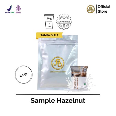 

Sample Bubuk Minuman Premium Rasa Rasa Hazelnut Halal 20gr Siap Seduh | JBD