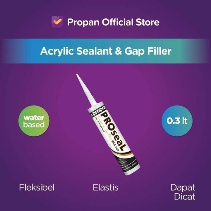 SEALANT NETRAL PROPAN PROSEAL PAS-100 BROWN COKLAT