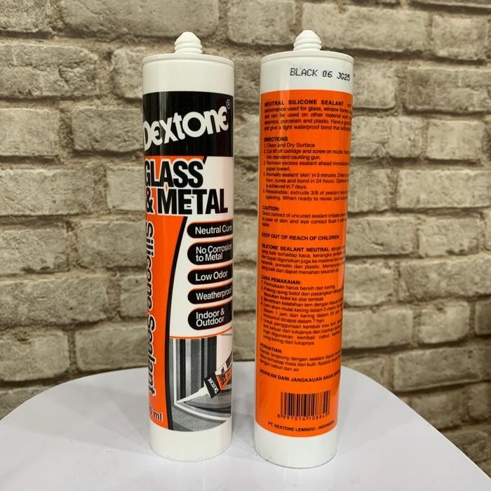 DEXTONE SILICONE SEALANT TABUNG NETRAL/BLACK/WHITE/CLEAR