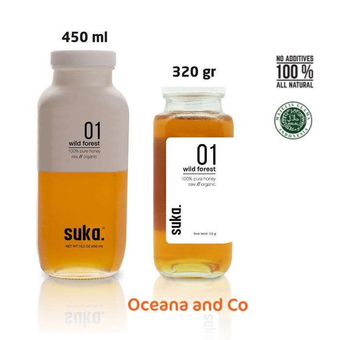 

SUKA - Wild Forest Honey/Madu Hutan Liar Asli Murni Organik 450ml