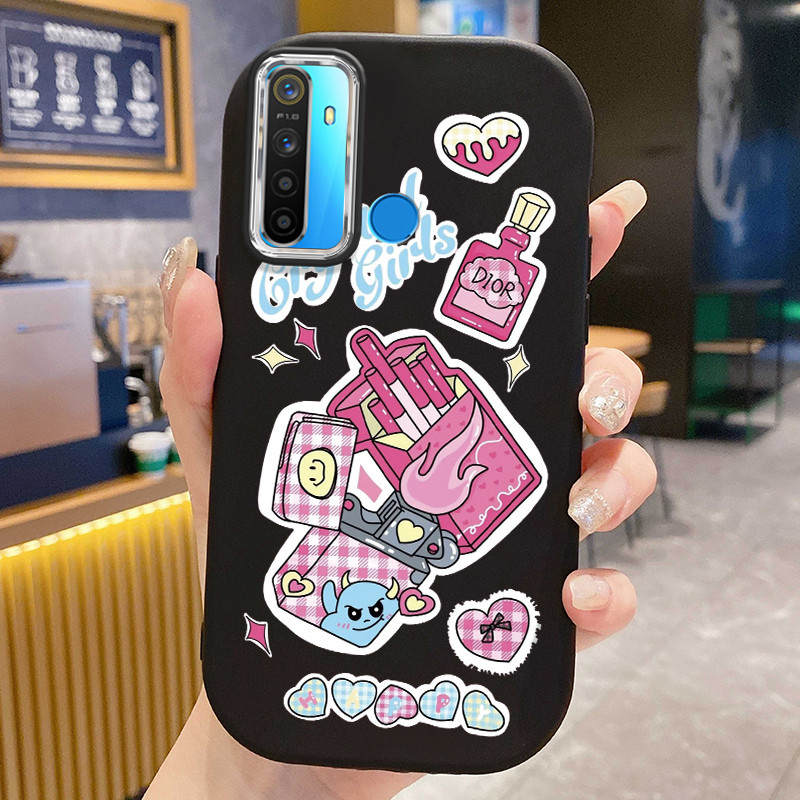 Casing Hp Untuk Realme 5 5i 5s 6i C3 C3i Case Softcase pelindung Cesing silikon Kesing lunak Rokok y