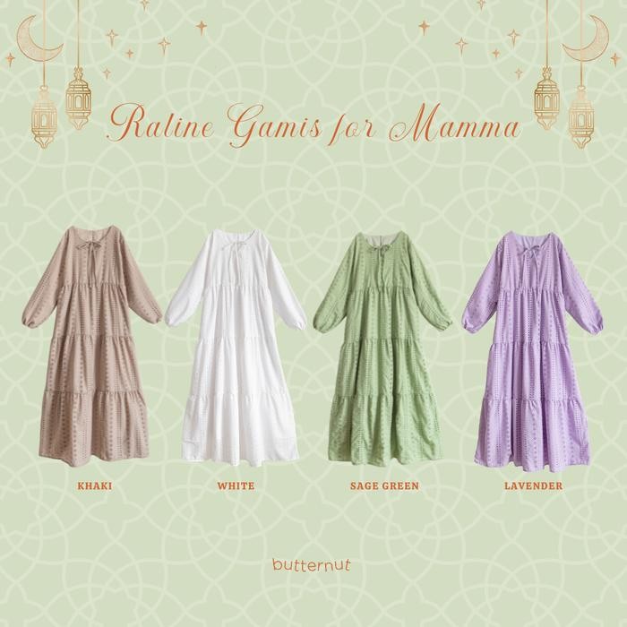 Butternut - Raline Gamis For Mamma Dress Couple Lebaran Terlaris