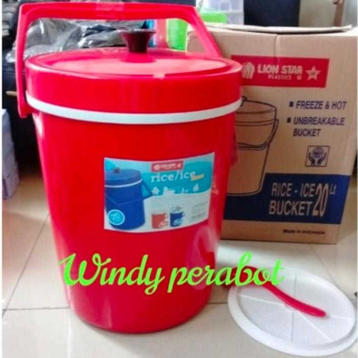 Termos Nasi Rice-Ice 20 Liter Bucket - Lion Star Rice-Ice Bucket Lion
