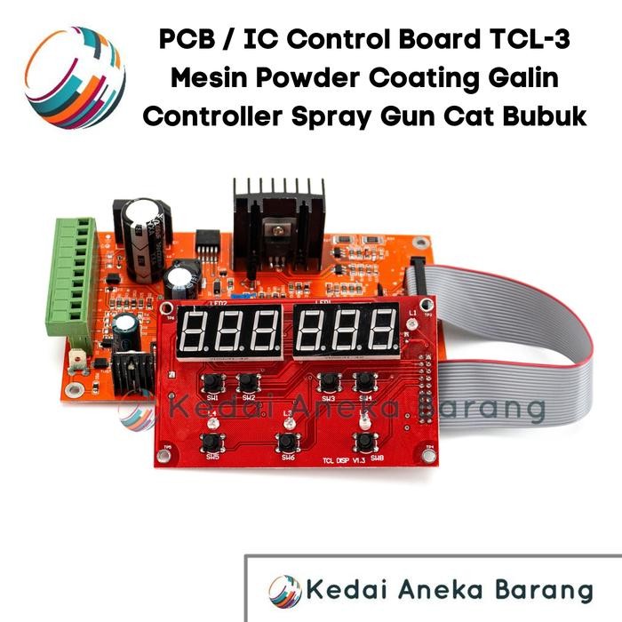 PCB TCL-3 IC Control Board Controller Mesin Powder Coating Display