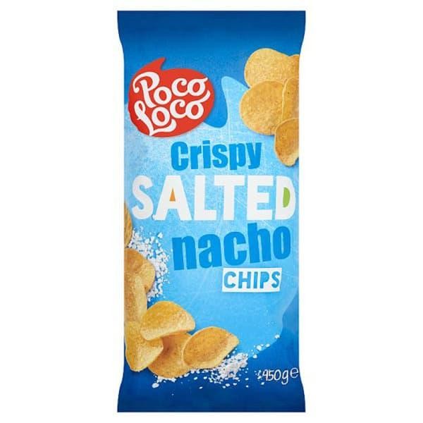 

SALE !!! POCO LOCO NACHO CHIPS PLAIN ROUND 450GR READYY
