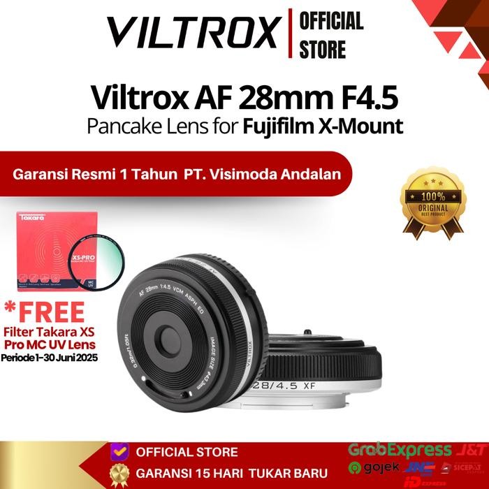 Terlaris Viltrox 28Mm F4.5 Pancake Lens For Fujifilm X Mount Garansi Resmi