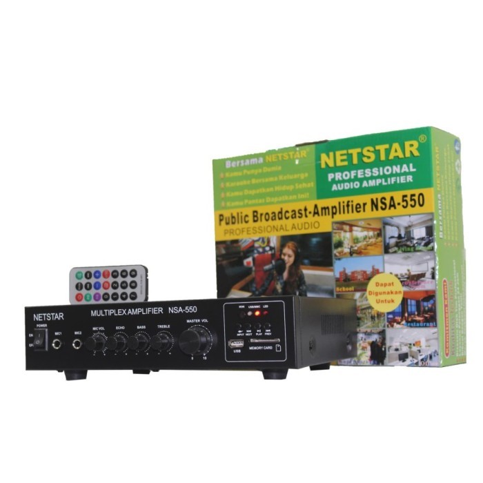 (Expert) AMPLI (TOA / Ceiling) NSA 550 Power Amplifier Bluetooth