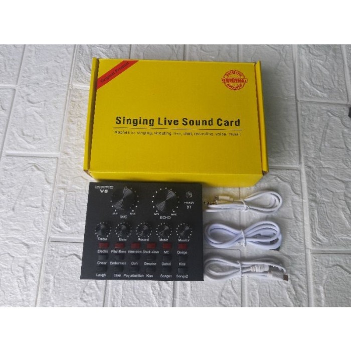 (Expert) Paket Soundcard V8 plus Box Converter Jack Instrument