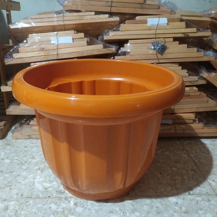 pot bunga 50 cm /pot bunga plastik global diameter 50cm