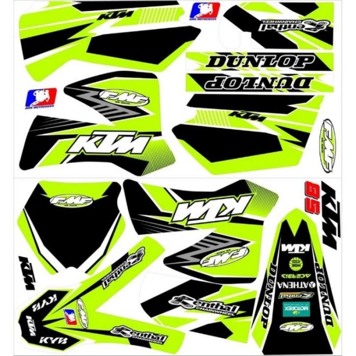 (Expert) Motocross Decal ktm 85 old striping sticker ktm 85