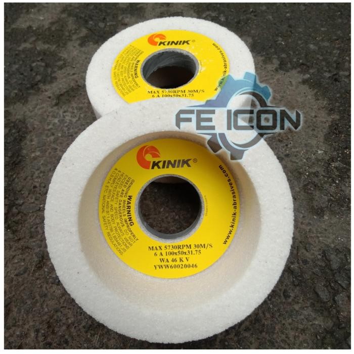 Batu Gerinda Mangkok 4 inch Mata Gurinda Asah Kinik 100mm WA 46 KV6A