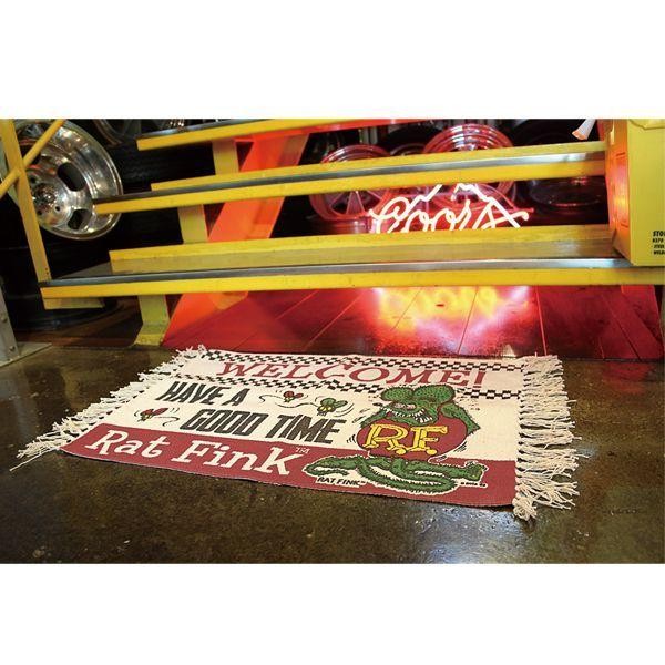 

Rat Fink Rug Mat Have a Good Time
