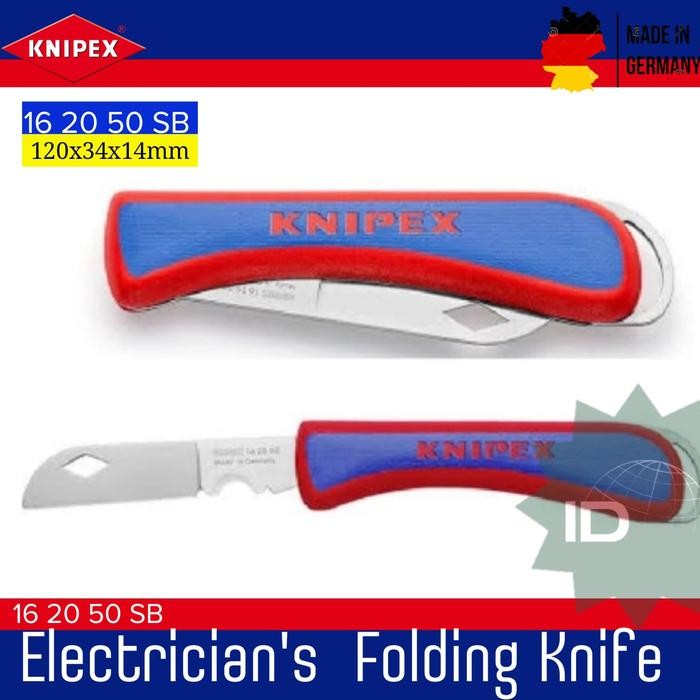 

16 20 50 Knipex Pisau Cutter Folding Knife for Electricians