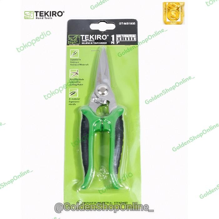 

Gunting Multifungsi ukuran 7" (GT-MS1805) Tekiro