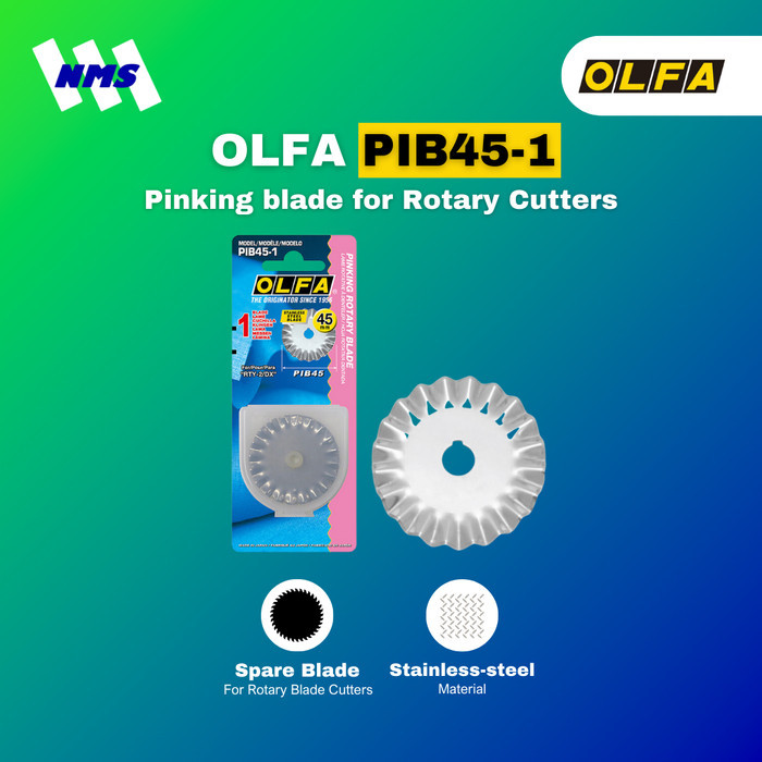 

Refill Pisau OLFA PIB45-1 Pinking blade for Rotary Cutters RTY