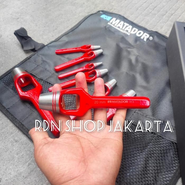 

Hollow Punch Set 8 Pcs 3 - 25 mm MATADOR alat plong gasket manual