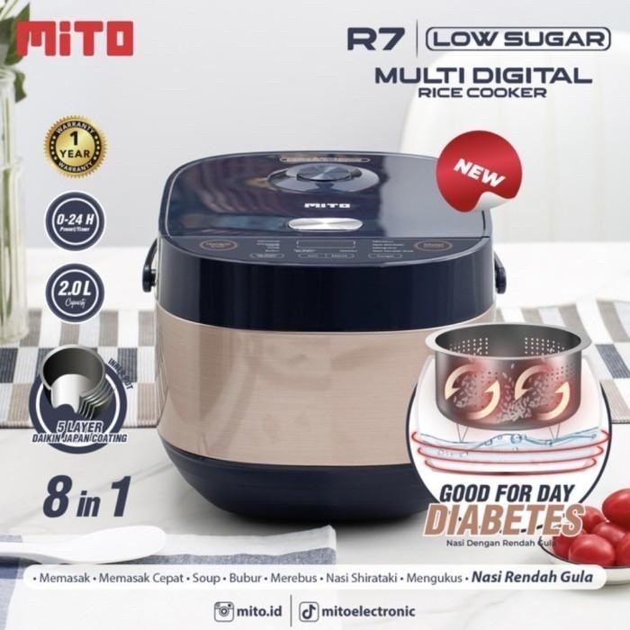 MITO Rice Cooker R7 Low Sugar / Ricecooker Low Carbo MITO ORI