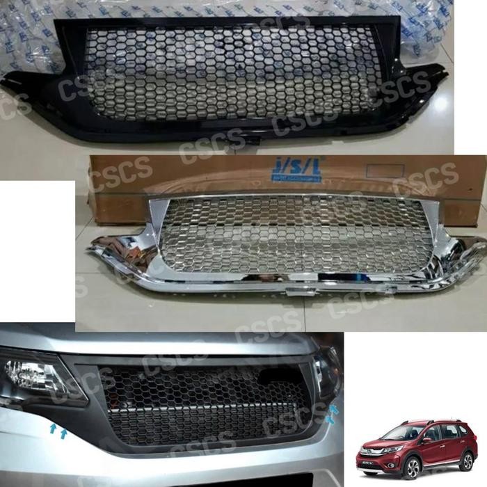 Grill Bumper Depan Mobil Brv 2016 2021 Activo Hitam Chrome