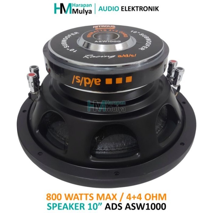 (Expert) Speaker Subwoofer 10" / 10 inch Nitrous Nos Racing ADS