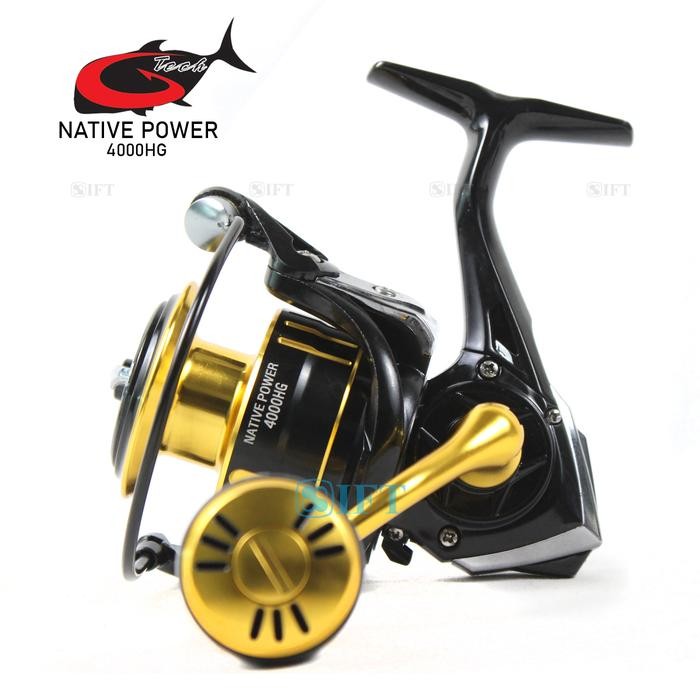 Reel G-Tech Native Power 4000 5000 Hg Pg Power Handle Gtech