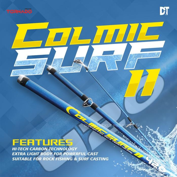 Joran Pasiran Teleskopik Big Boss Exori - Tornado Colmic Surf Ii - Axz Surf Telecast - Axz Surf