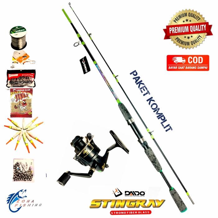 Set Daido Stingray Japan Style 16Kg Joran Laut Paket Komplit